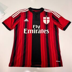 AC Milan Soccer Jersey Home 2014 - 2015 Adidas Youth Size XL